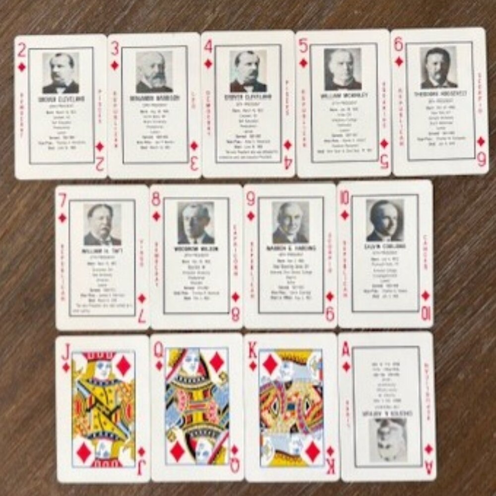 Presidential Card Game 40 Presidents Washington - Reagan Educational Rare HTF - Picture 5 of 7